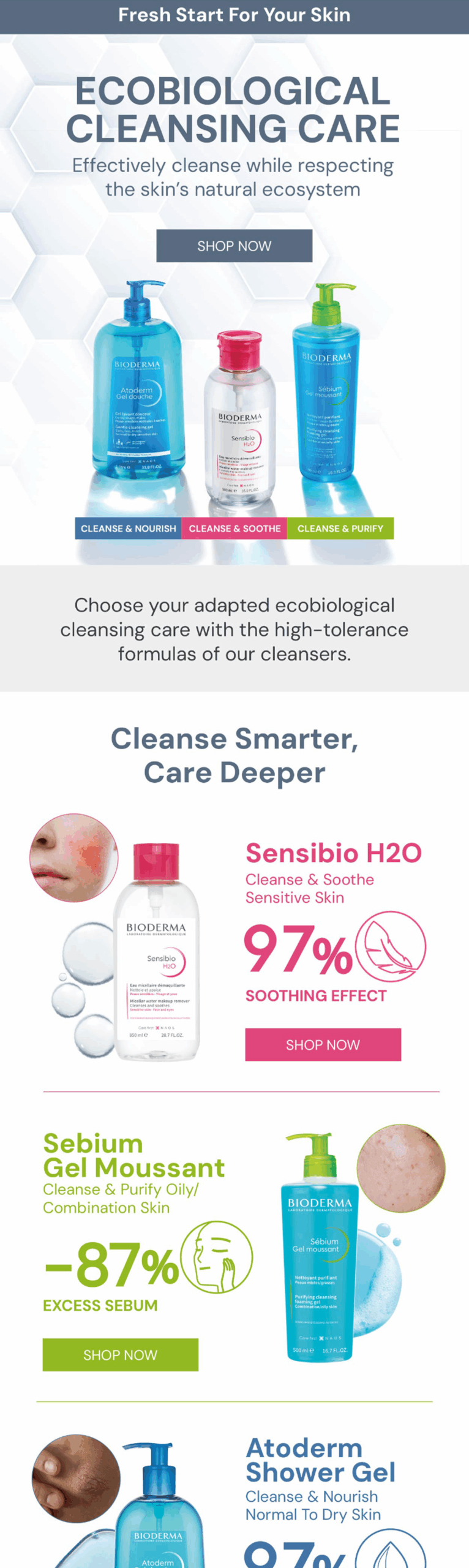 Bioderma Cleansers Campaign